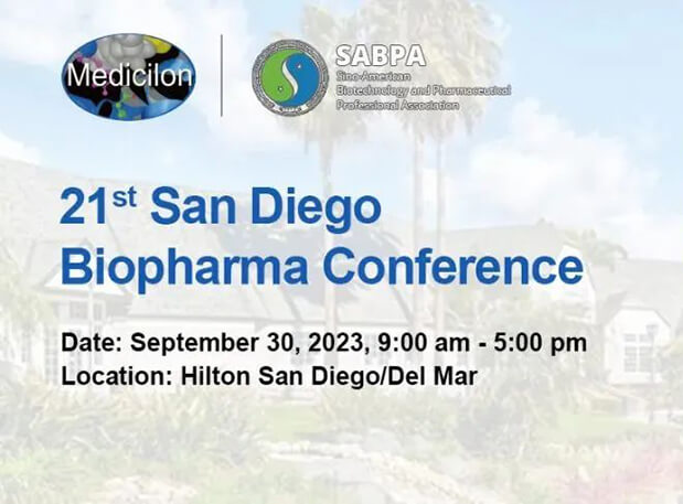 9月30日，，新宝GG陈春麟博士将出席第21届圣地亚哥生物制药大会