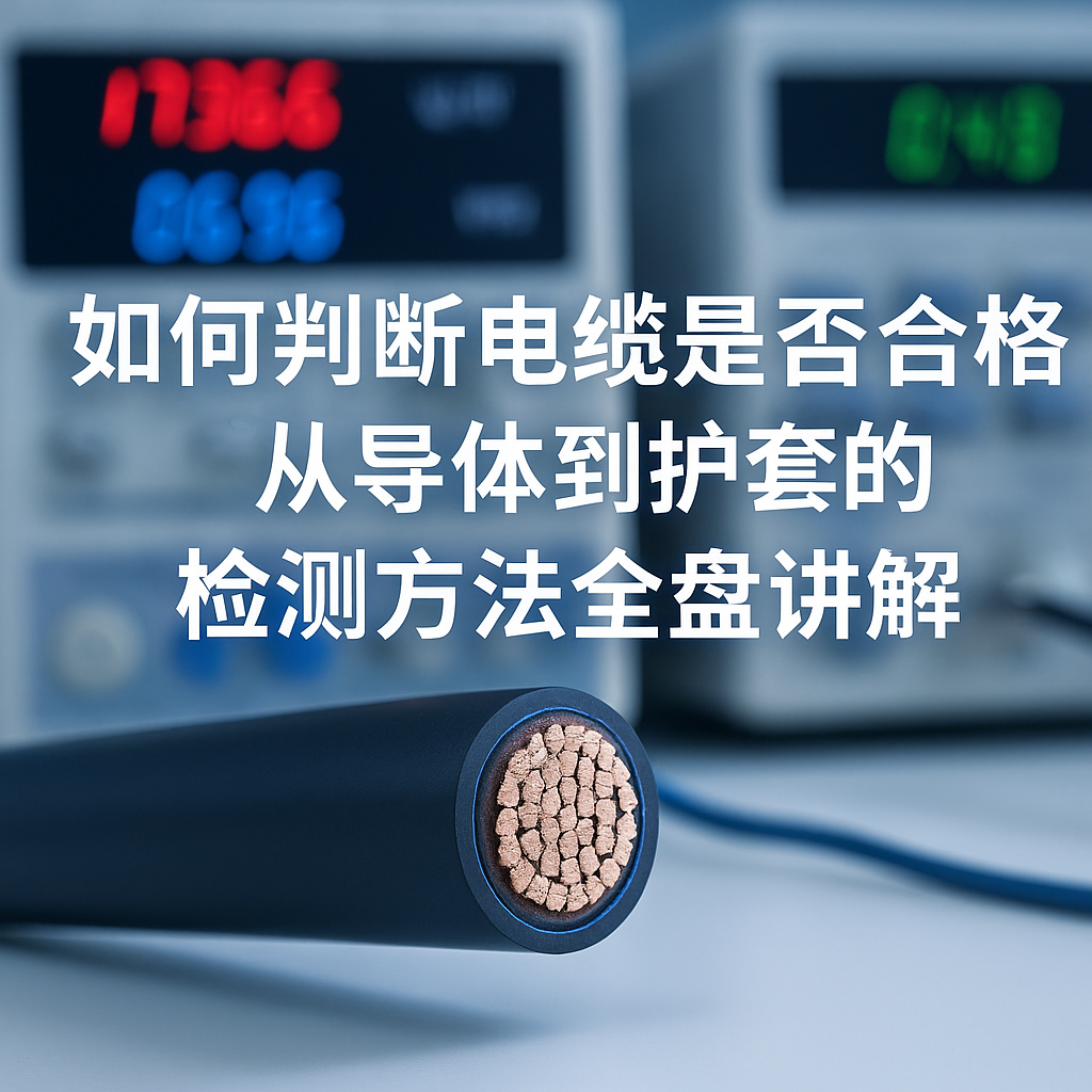 如何判断电缆是否合格？从导体到护套的检测方法全盘讲解