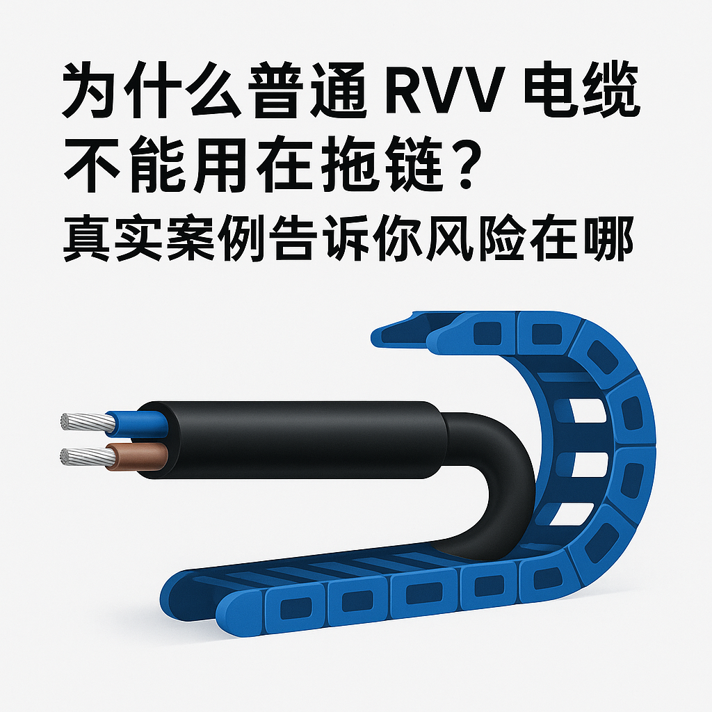 为什么普通 RVV 电缆不能用在拖链？真实案例告诉你风险在哪
