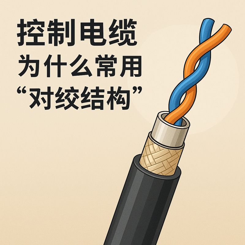 控制电缆为什么常用“对绞结构”？